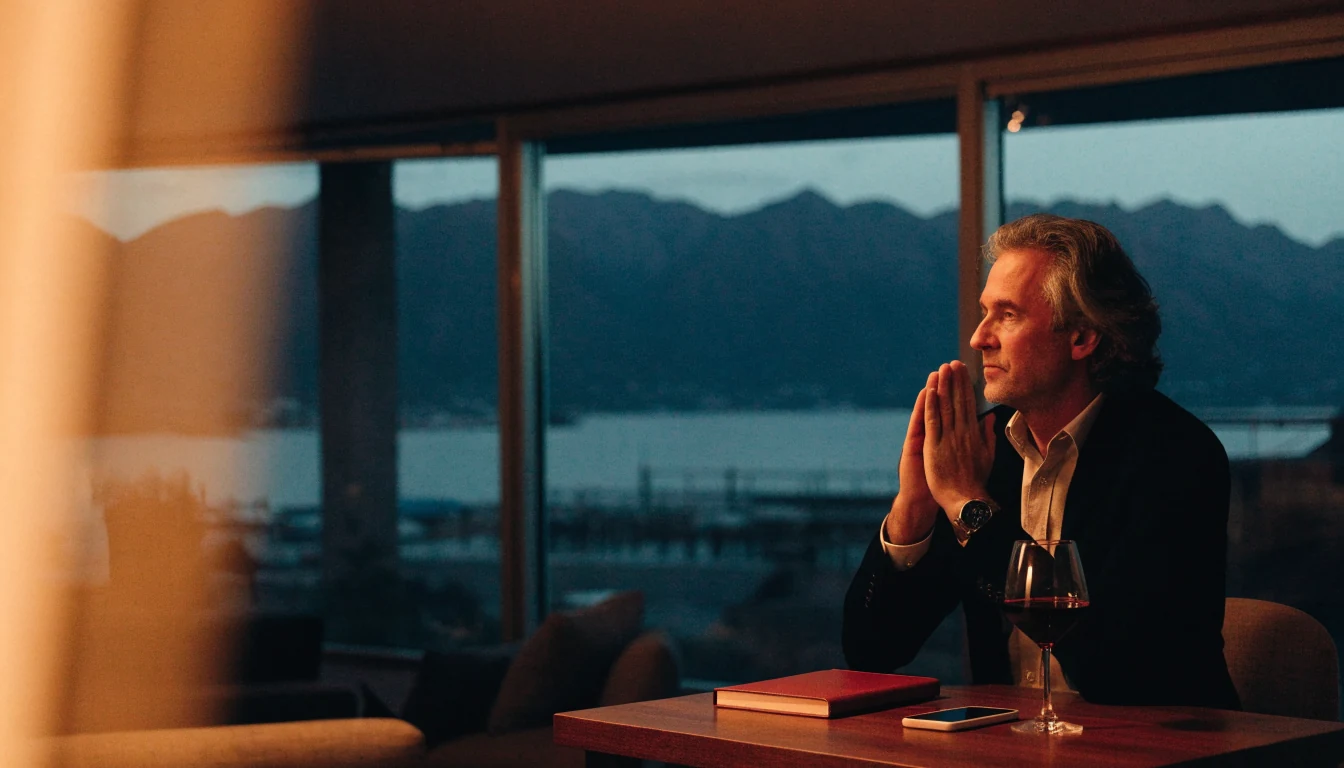 New Zealand man at home considering online casino tips for 2026